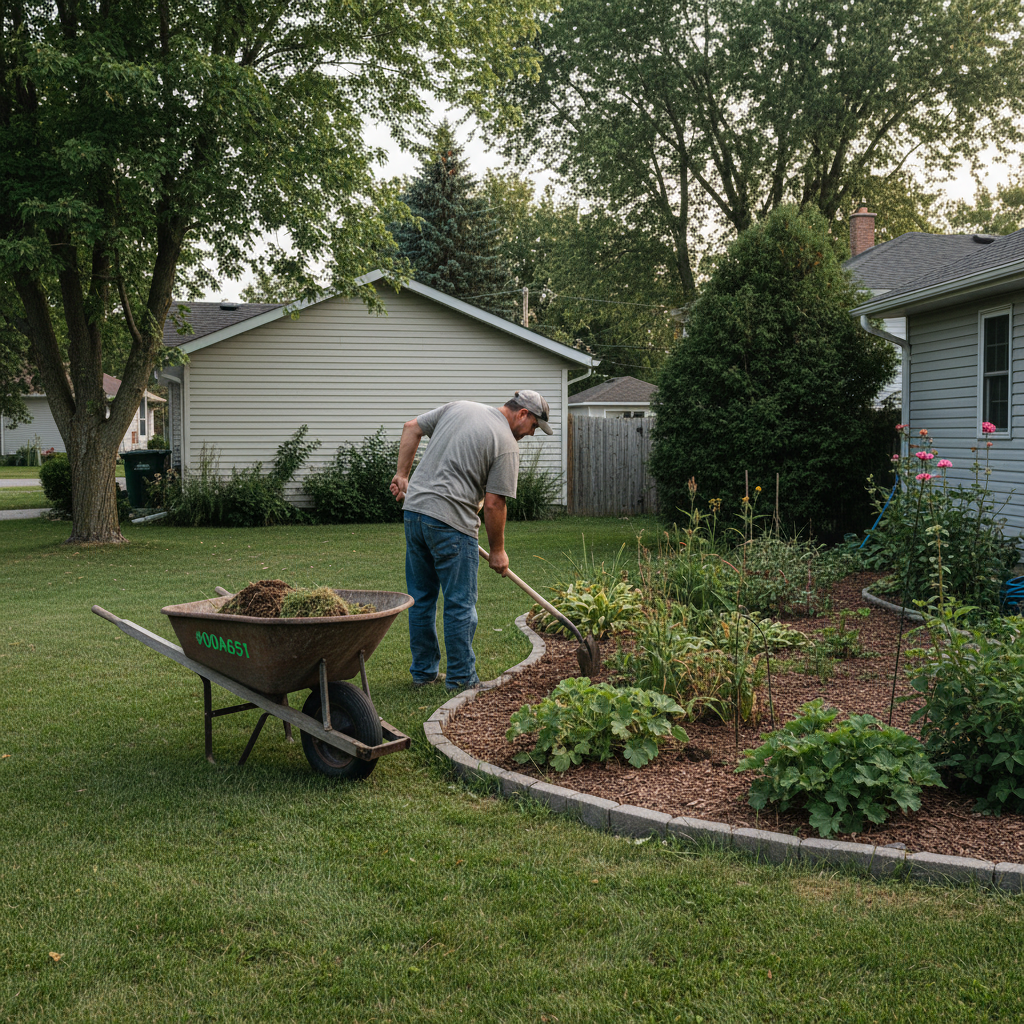 Landscaping work