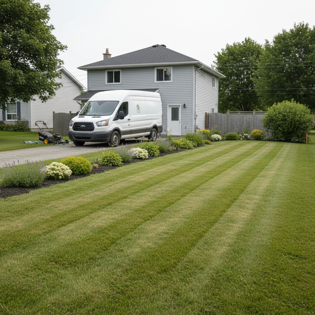 Landscaping work