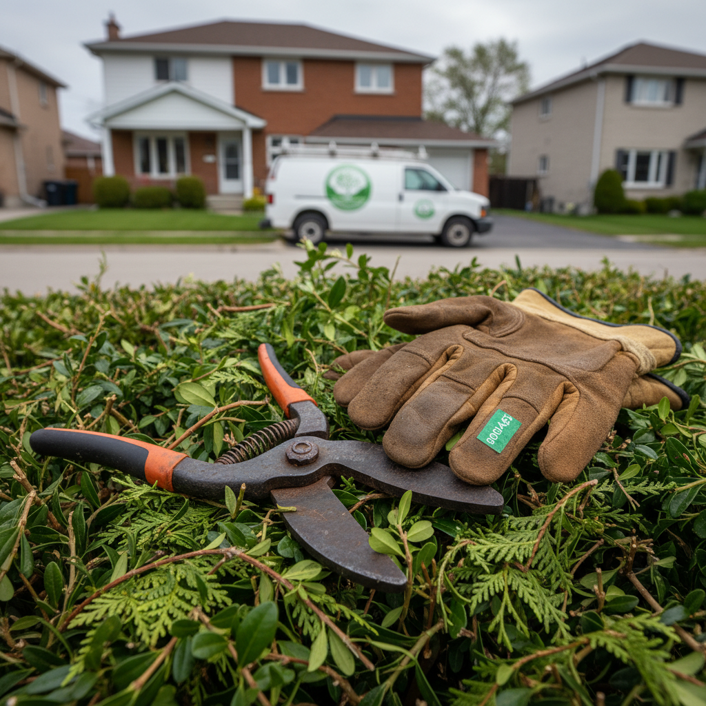 Landscaping work