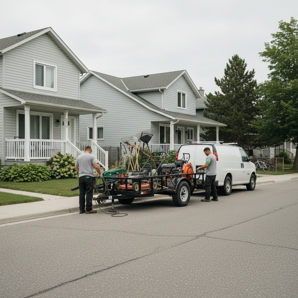Landscaping work